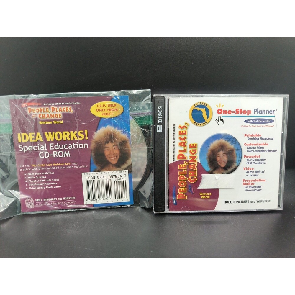 Holt People Places & Change CD-ROM Lot I.D.E.A. Works Special Education Social S